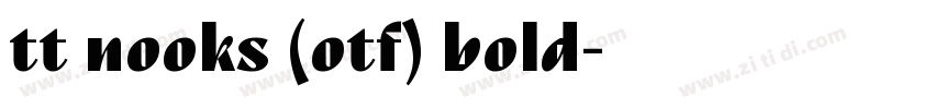 tt nooks (otf) bold字体转换